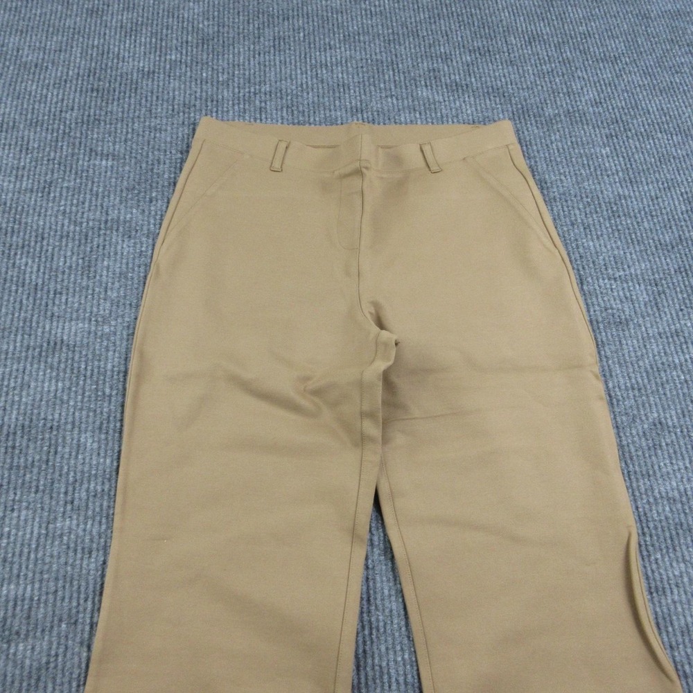 Quince Pants Womens Petite L Roasted Pecan Ponte Bootcut Stretch 31x28.5* NWT - Picture 3 of 16